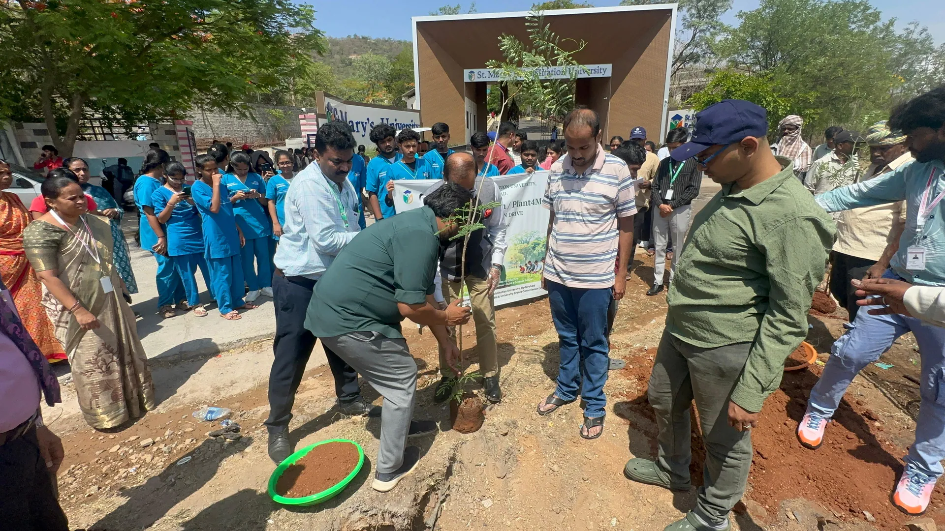 SMRU campus Tree Plantation Drive near the university entrance